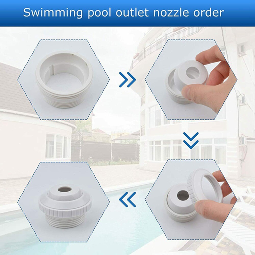 Swimming Pool Massage Nozzle Return Jet Fitting Adjustable Rotatable Jet Eyeball