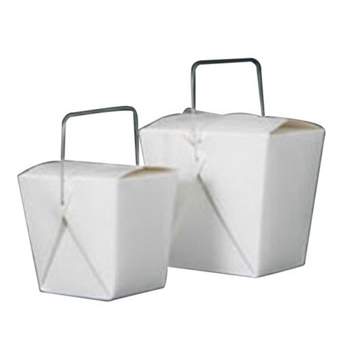 Fold-Pak Paperboard Pint Food Container Oyster White, 16 oz. | 500/Case
