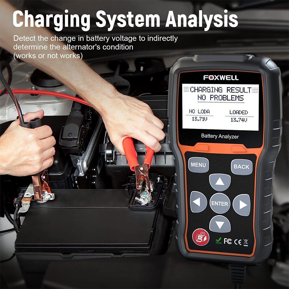 Foxwell BT705 12V Battery Tester Cranking Start 100-2000CCA Analyzer Diagnostic
