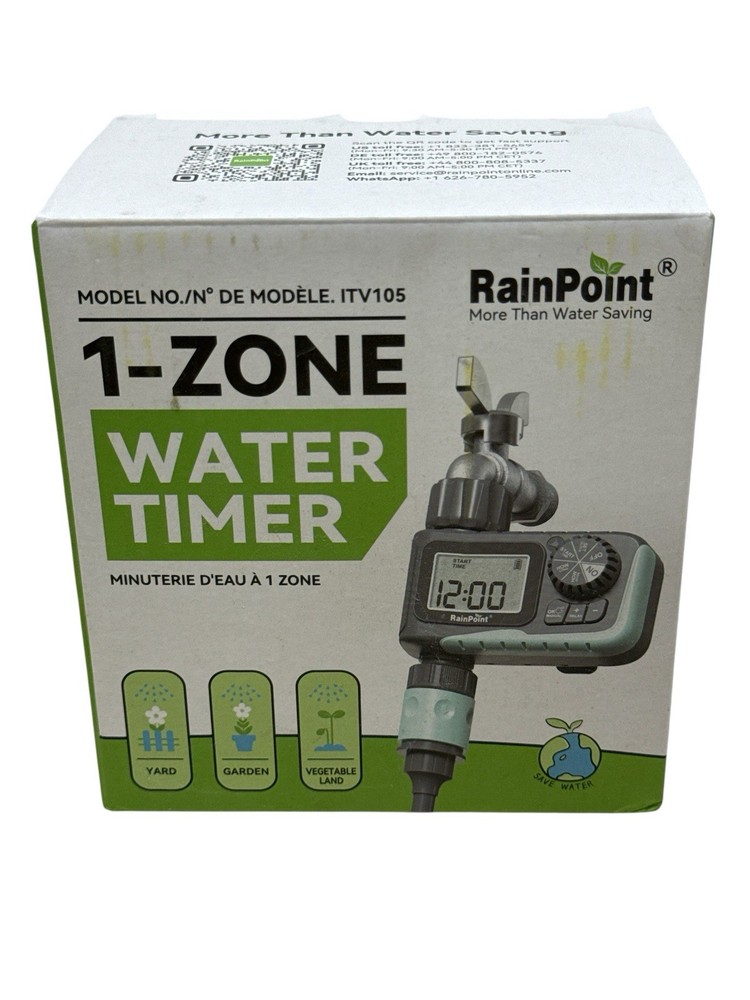 Outdoor Soaker Hose Timed with Rain Delay/Manual/Automatic Watering System