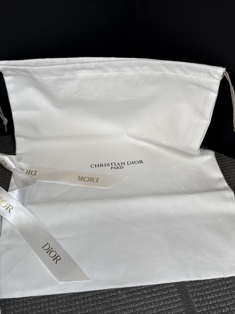 Dior Accessory Gift Box with Pillow Drawstring Pouch Cards Ribbon New
