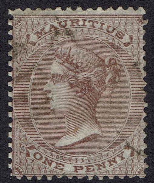 MAURITIUS 1860 QV 1D NO WMK USED