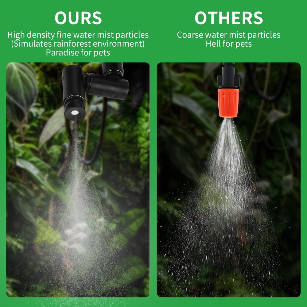 Reptile fogger Spray System, Reptile Humidifiers Automatic with Timer, Reptil...