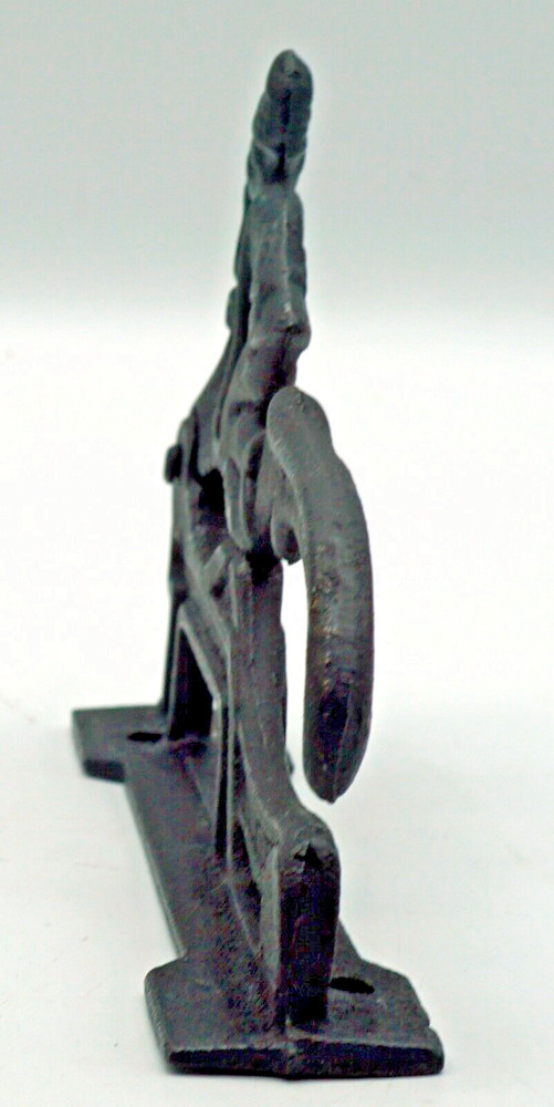 Vintage Black Painted Cast Iron Nut Cracker Boy Thumbing his Nose Nutcracker