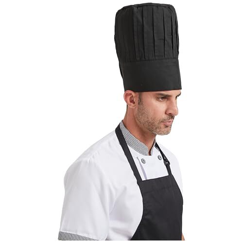 Chef Tall Hat Adjustable Elastic Kitchen Grill BBQ Cooking Chef Cap for Black