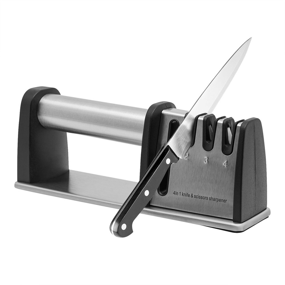 Manual Knife Sharpeners 4-stage Kitchen Knives And Scissors Sharpening Tools