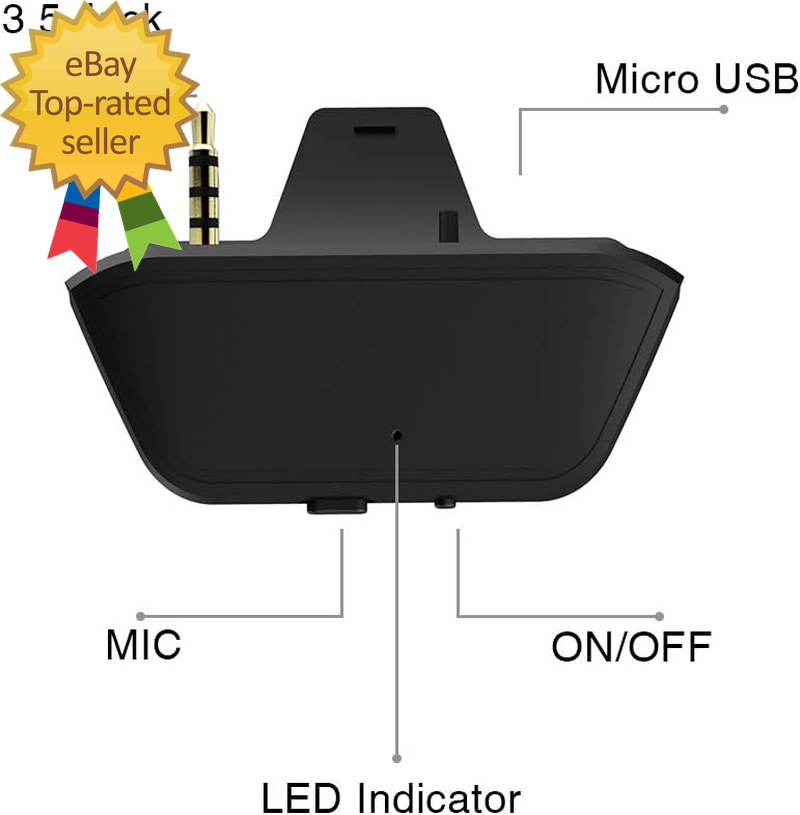 Bluetooth Transmitter Dongle for Xbox Controllers Stereo Audio Adapter Compatibl