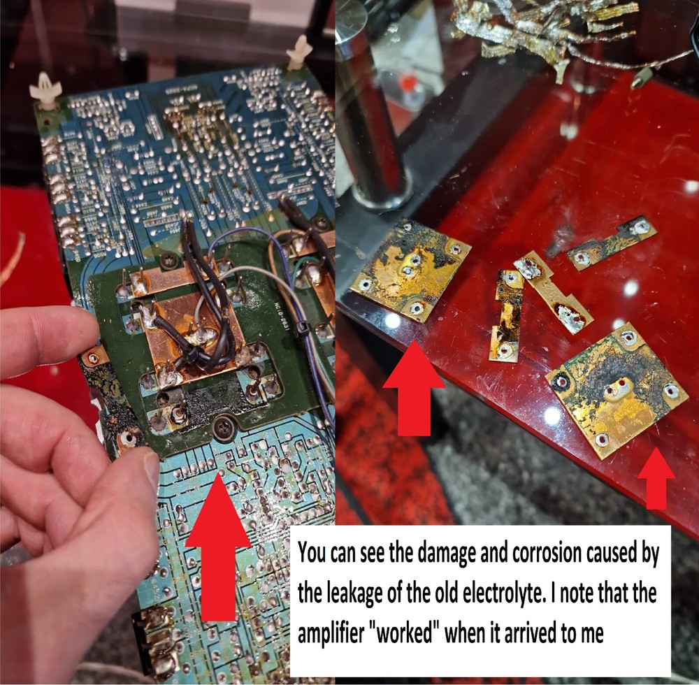 Power Amplifier NAD 2200PE Repair KIT - all capacitors