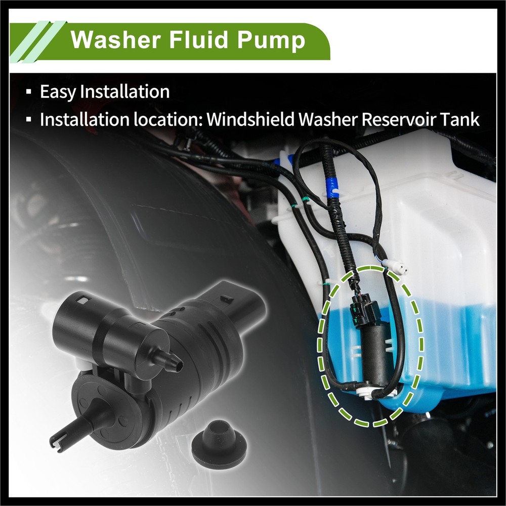 Windshield Washer Pump w/Grommet for JEEP CHEROKEE 2014-2018