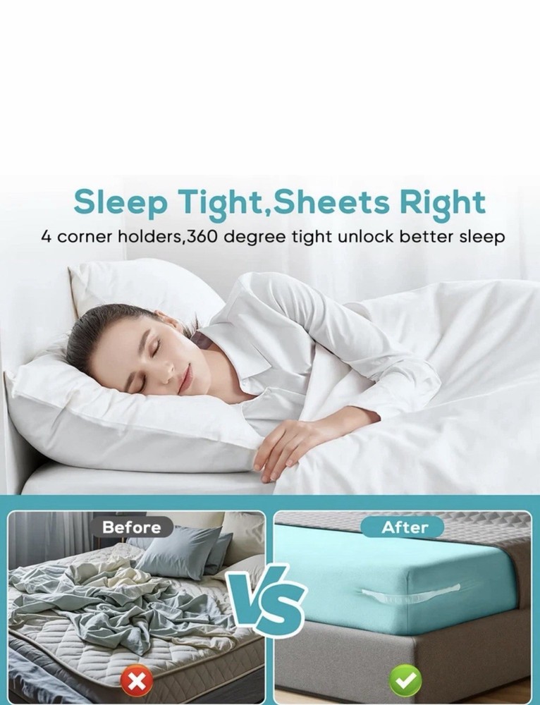 Lock Sheet Holders Keep Sheets Tight Heavy Duty Bed Sheet Holder Corner Fitted S