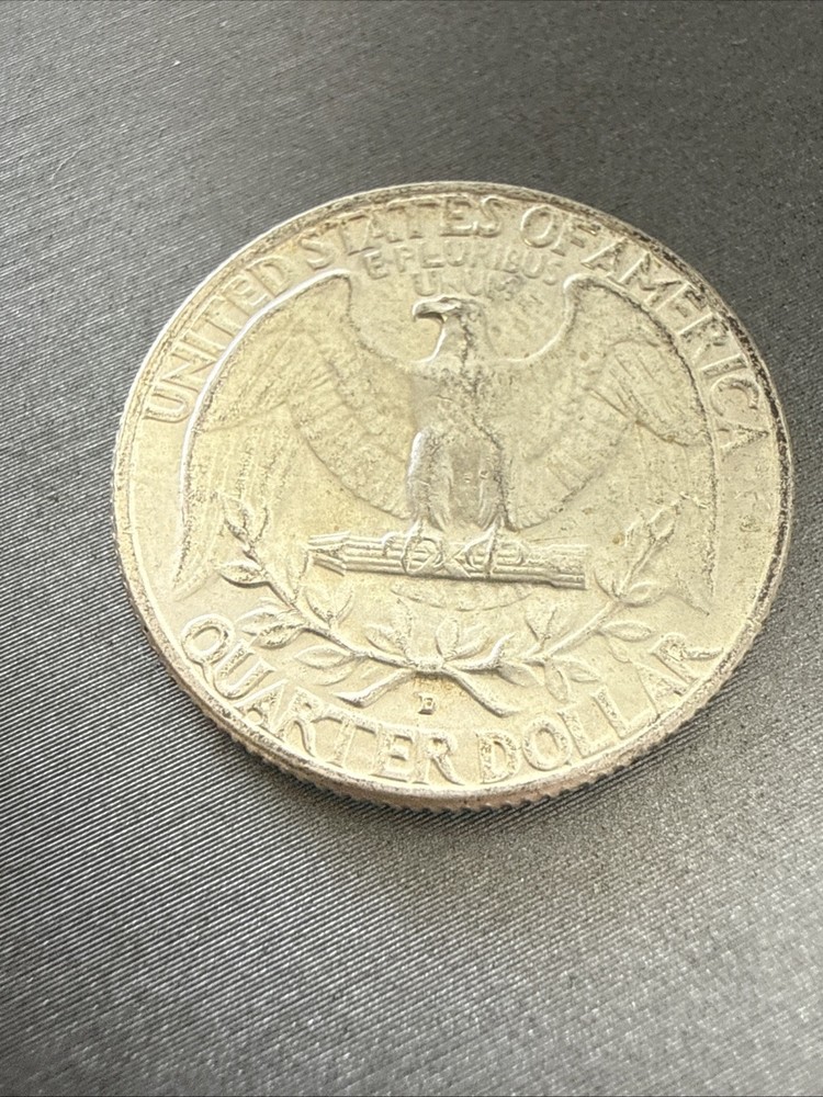 1964 P/1964 D 4 Silver Washington Quarters
