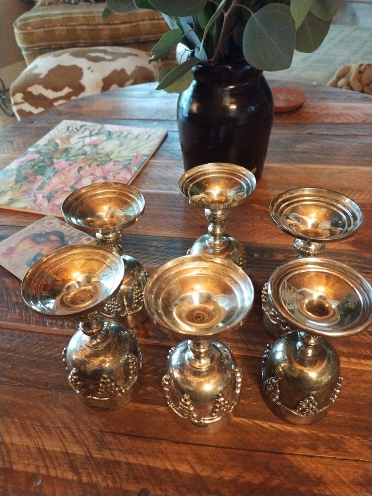 Silver Plated Goblets India EPNS Set Of 6
