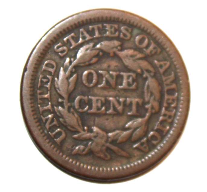 1848 Large Cent Liberty Head/ Braided Hair Cent