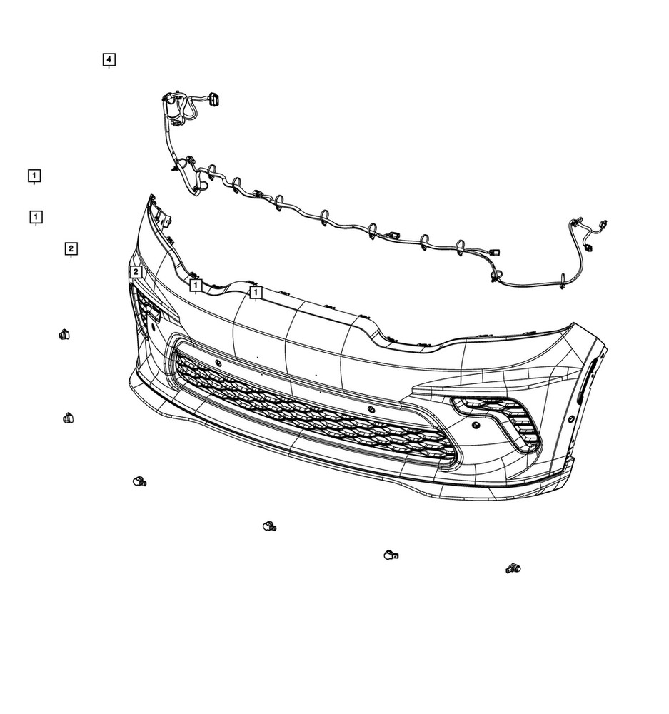 Genuine Mopar Park Assist Sensor 5NL22TZZAA