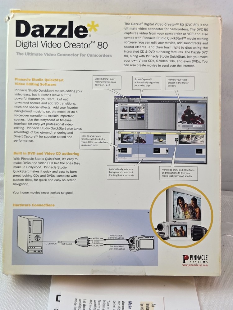 Dazzle Digital Video Creator 80 Includes Installation Disc & Guide