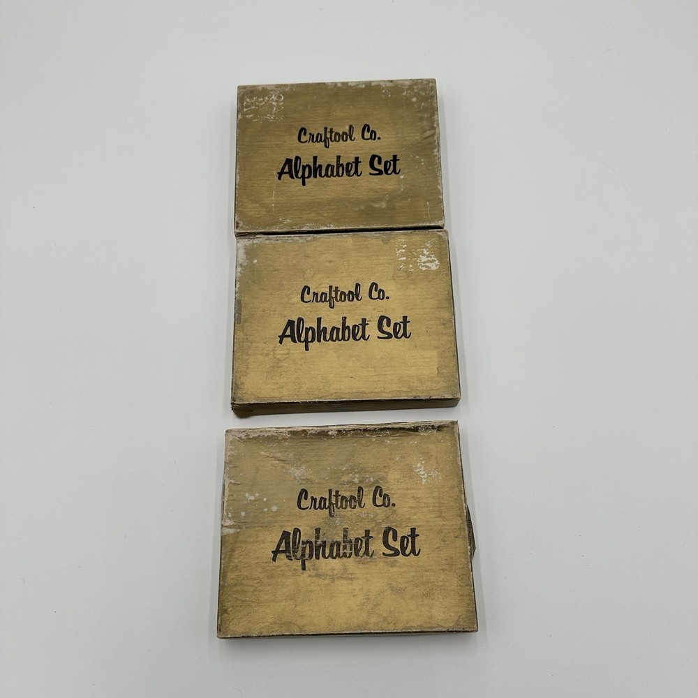 Craftool Company Alphabet Punch Sets 3 1/2” 1/4” E2