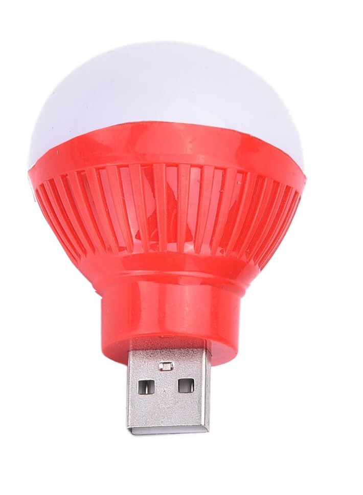 80LM USB LED NoteBook Book Reading Light Night Light Bulb in Random Color