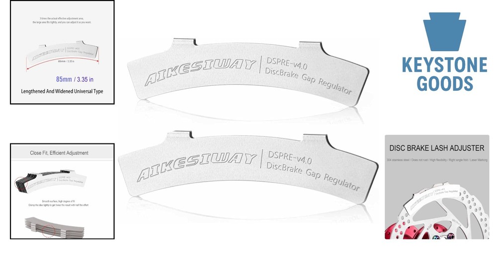 Bike Disc Brake Rotor Alignment & Pad Adjustment Tools, Durable Steel, 2-Pack