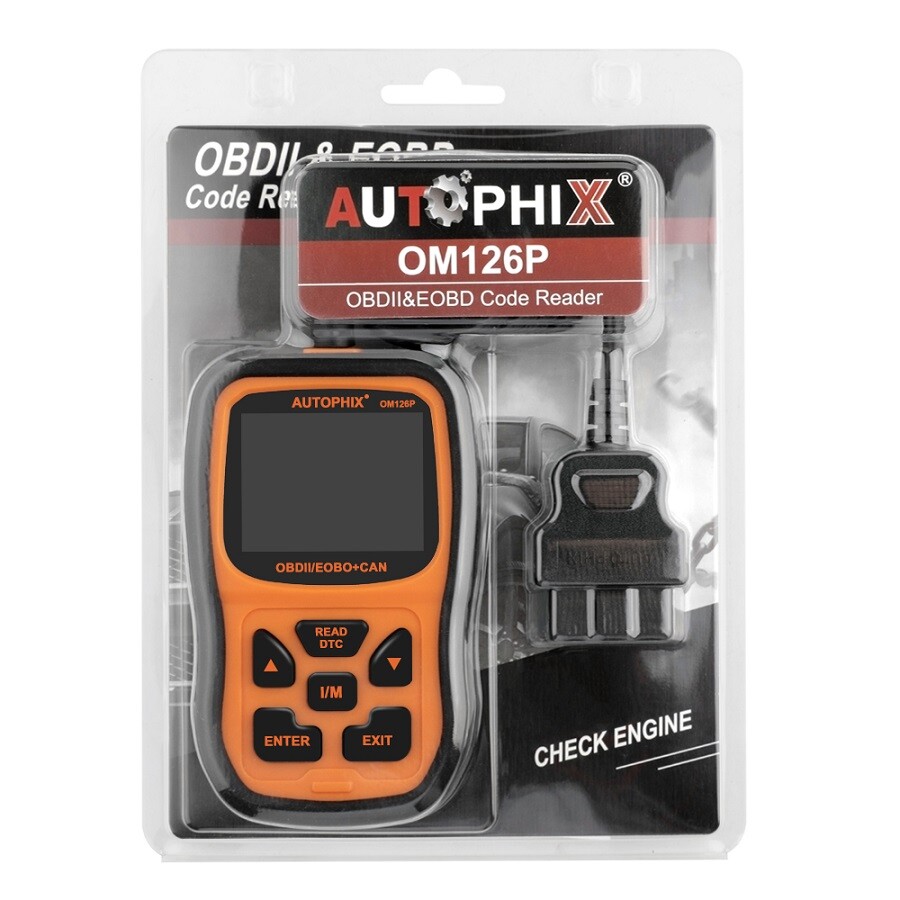 Autophix OM126P Check Engine Light Code Reader Car Scanner OBD2 Diagnostic Tool