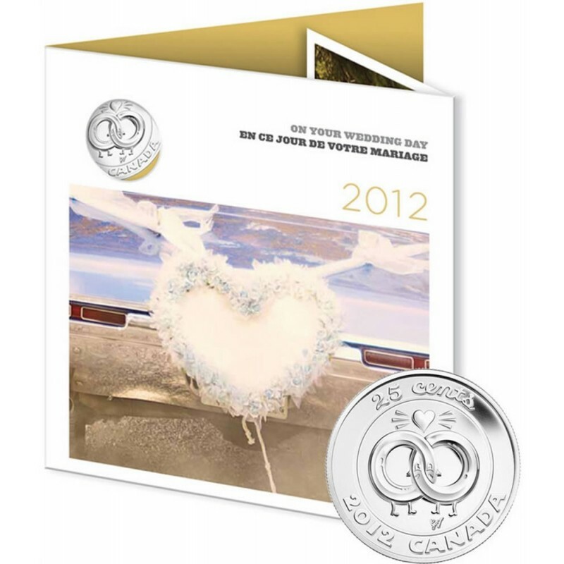 2012 Canada Wedding 6-coin Gift Set with struck 25ct