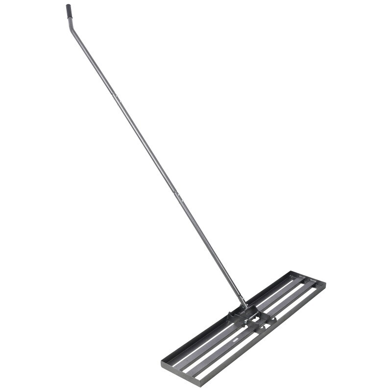 48"×10" Lawn Leveling Rake Tool Leveling Soil Sand Dirt Surfaces Fertilizer 7ft