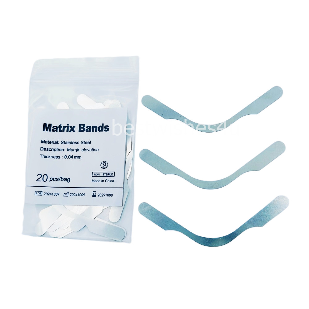 100/ Dental Tofflemire Type Matrix Bands Margin Elevation Gingival Wall Lifting