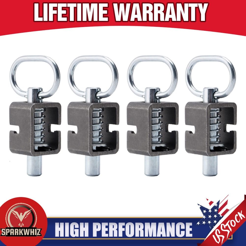 4x SPARKWHIZ Spring Latch Lock Weld-On Spring Latch Assembly Trailer Gate Latch
