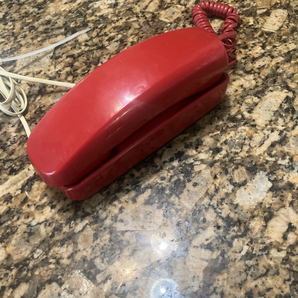 Red Push Button Conair Phone Sw204TRL Wall Phone