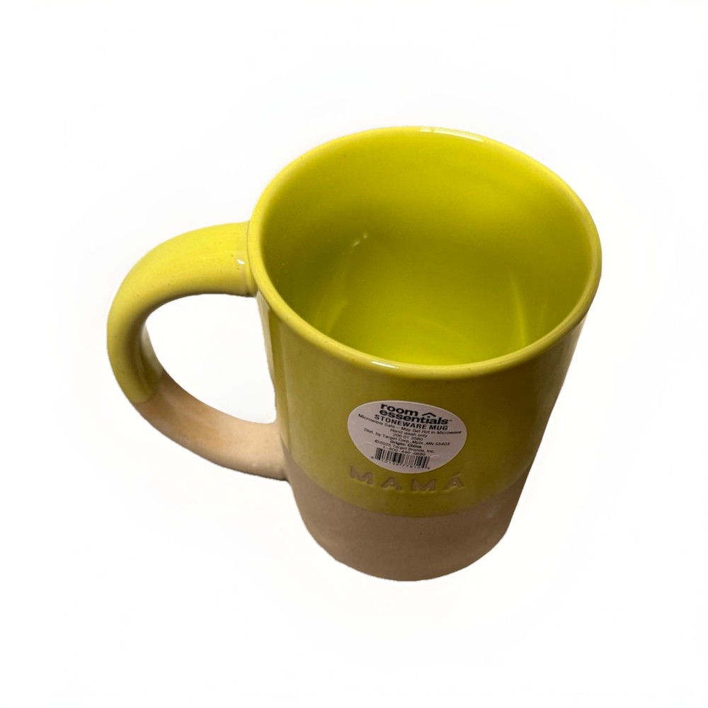 Target Stoneware Mug Mama Greenish Yellow New