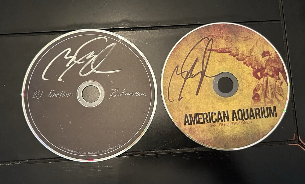 BJ Barham Signed CDs Autographed American Aquarium