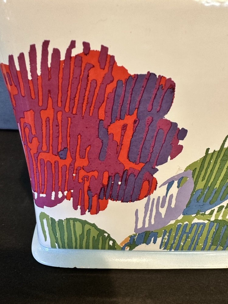 Lenox Tissue Box Cover Garden Graffiti HTF