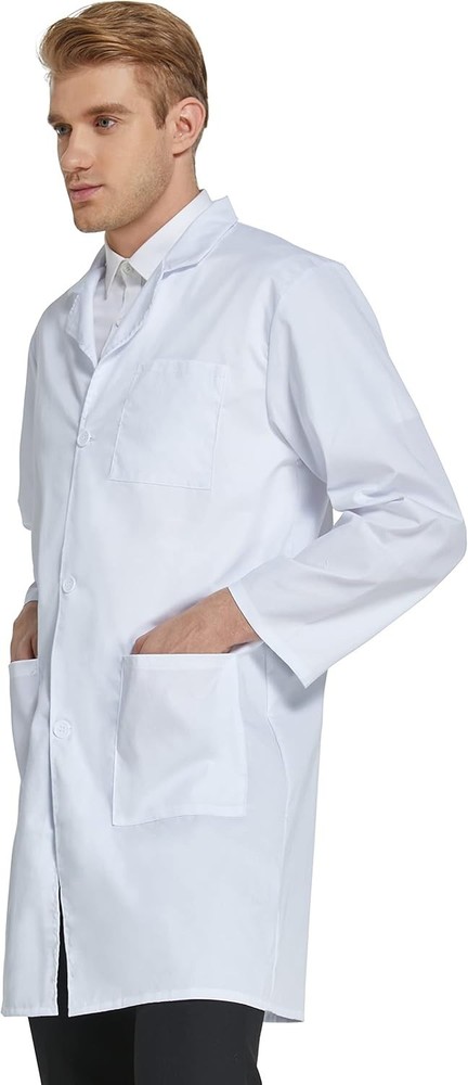 Long Sleeve Unisex Lab Coat - Professional Quality, Easy Care, Multiple Sizes