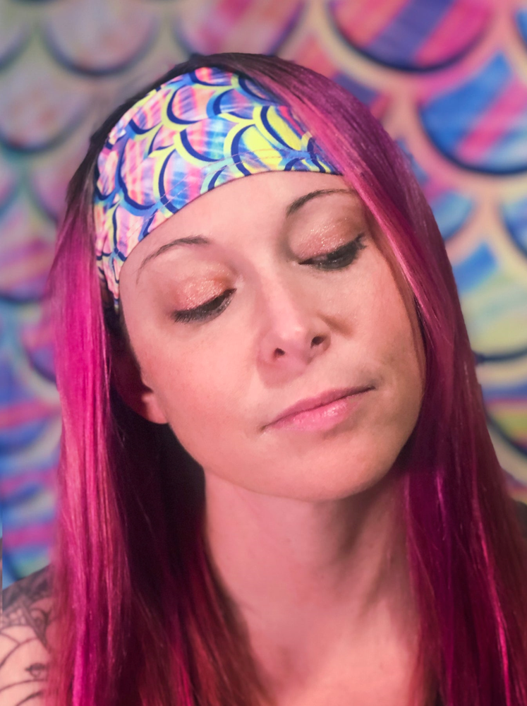 Spacefish Army Scuba Headband - Psychedelic Mermaid