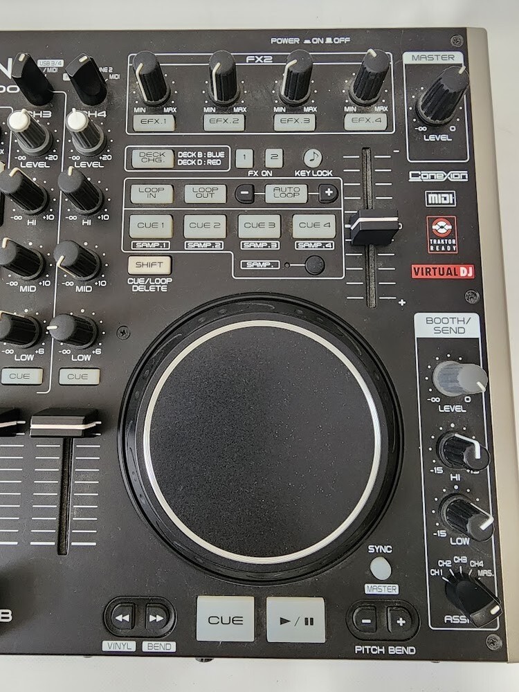 DENON DN-MC6000 4ch DJ Controller Mixer Traktor Virtual 4-Channel Black