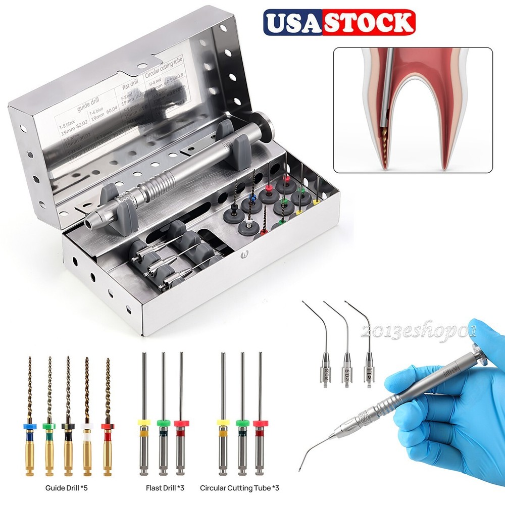 Dental Broken File Extractor Endodontic Removal System Kit Endo Root Canal Tools