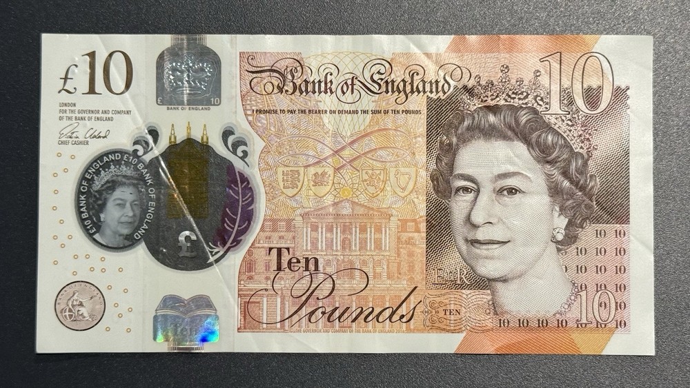 2016 Great Britain 10 Pound note  - Polymer