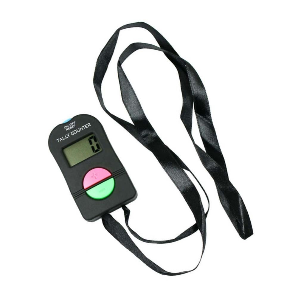 Electronic Digital Handheld Counter with 4 Digit Display and Beep Sound Feature