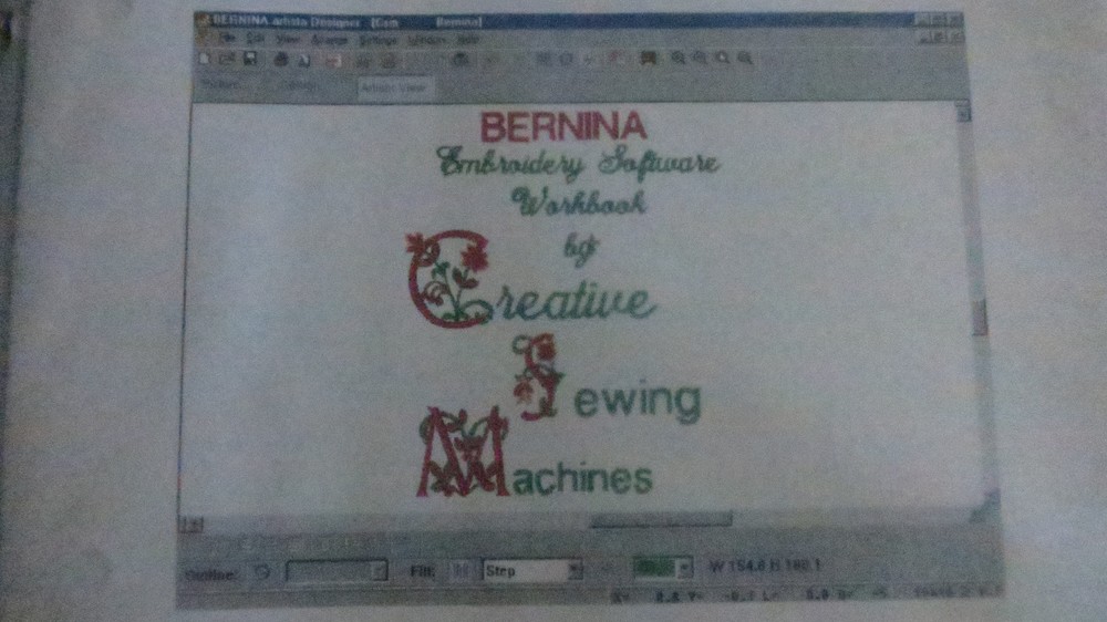 Workbook by Creative Sewing Sue Shrader Bernina Embroidery Software Version 3?