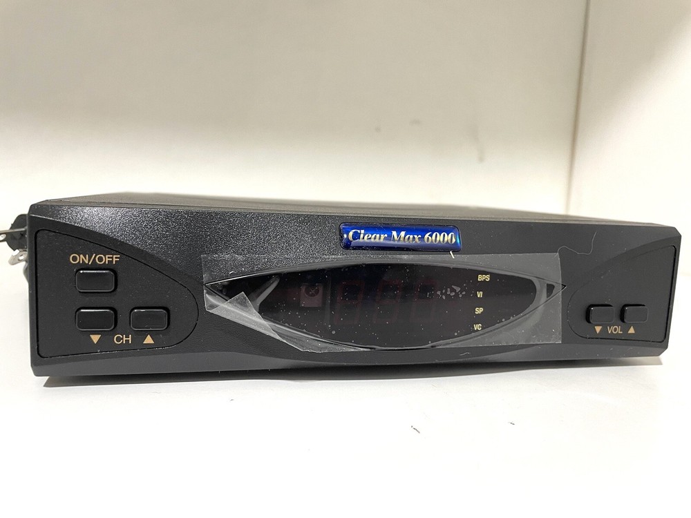 Clear Max 6000 CATV Cable Converter Box With Remote Control (Never Used)