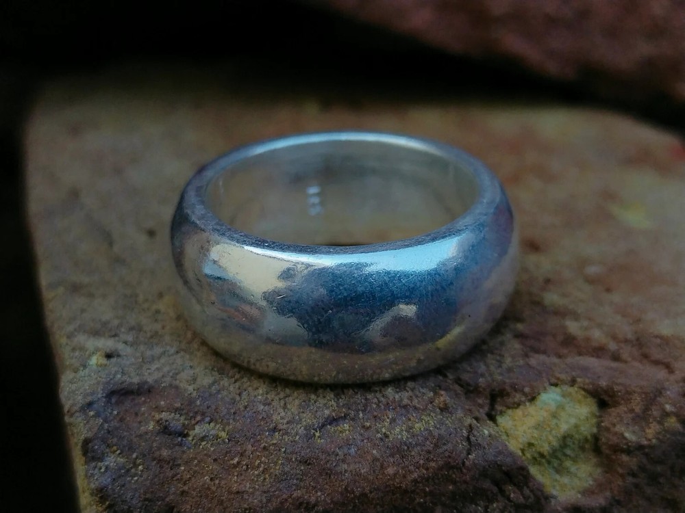 Sterling Silver Plain Band Comfort Fit Ring Solid 925 dome ring All Size .......