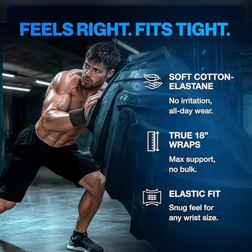 Adjustable Wrist Wraps for Gym & Lifting – Thick, Breathable Support Straps
