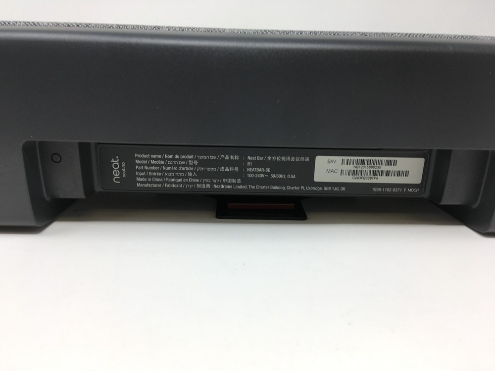 Neat Neatbar-SE B1 Conferencing Bar + Neatpad-SE A1 Touch Panel