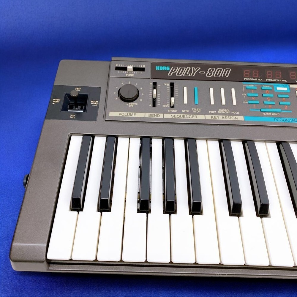 KORG POLY-800 Polyphonic Synthesizer Keyboard 61-Key Vintage Tested