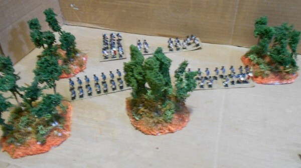 4 Forest Terrain Modules for Wargames, HO Scale Model Train Layout, Scenery