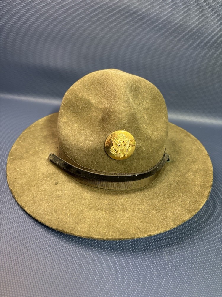 US Army Drill Instructor Hat With Front Emblem  (10M)