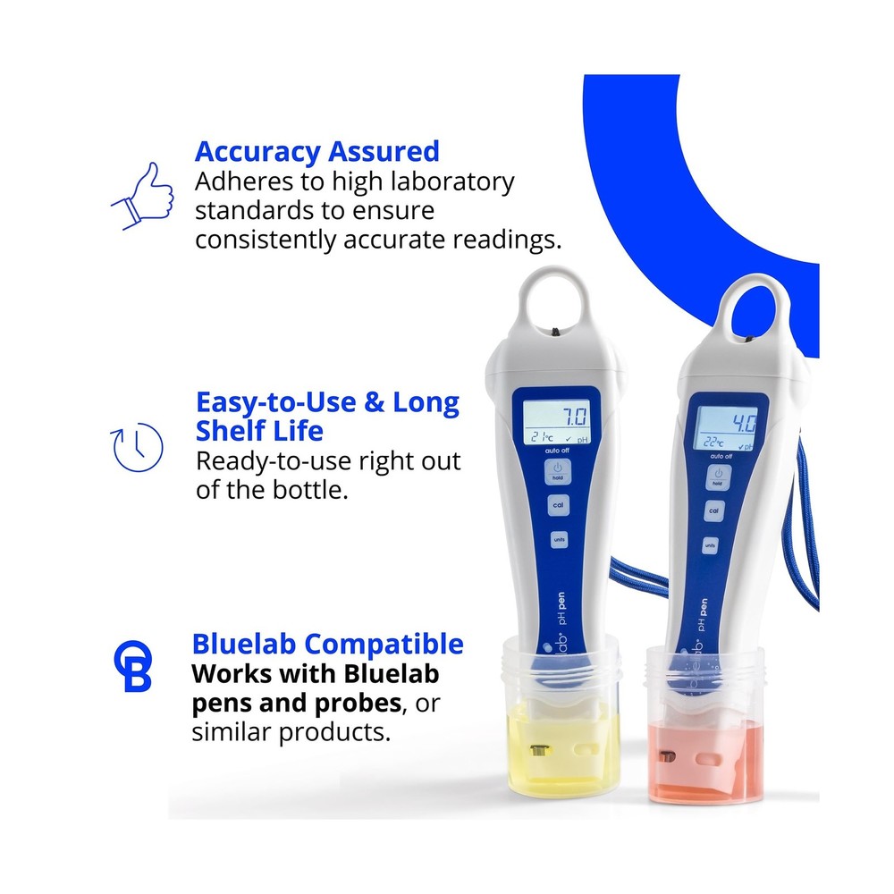 Bluelab pH 4.0 & 7.0 Calibration Solution Kit - pH Meter & pH Pen Calibration...