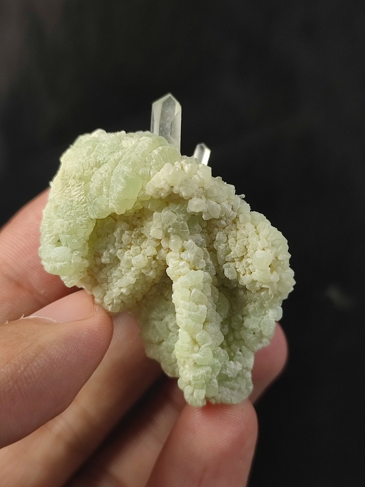 Calcite With Prehnite Nice Color & Termination-Afg.