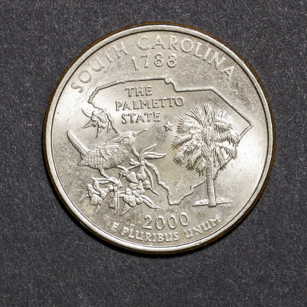 2000 P South Carolina State Quarter - about uncirculated condition