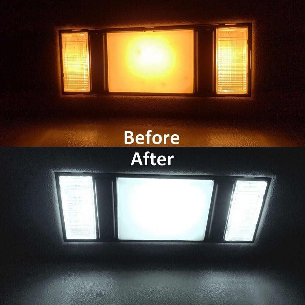 2 Map 1 Dome white LED Interior lights for 1988-1998 Chevy Silverado/GMC Sierra