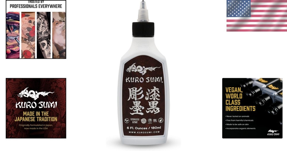 Outlining & Shading Tattoo Ink - Skin-Safe Formula